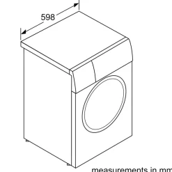Series 6 Washing Machine, Front Loader 9 kg 1400 RPM