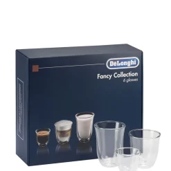 Set of 6 Fancy Collection Coffee Glasses