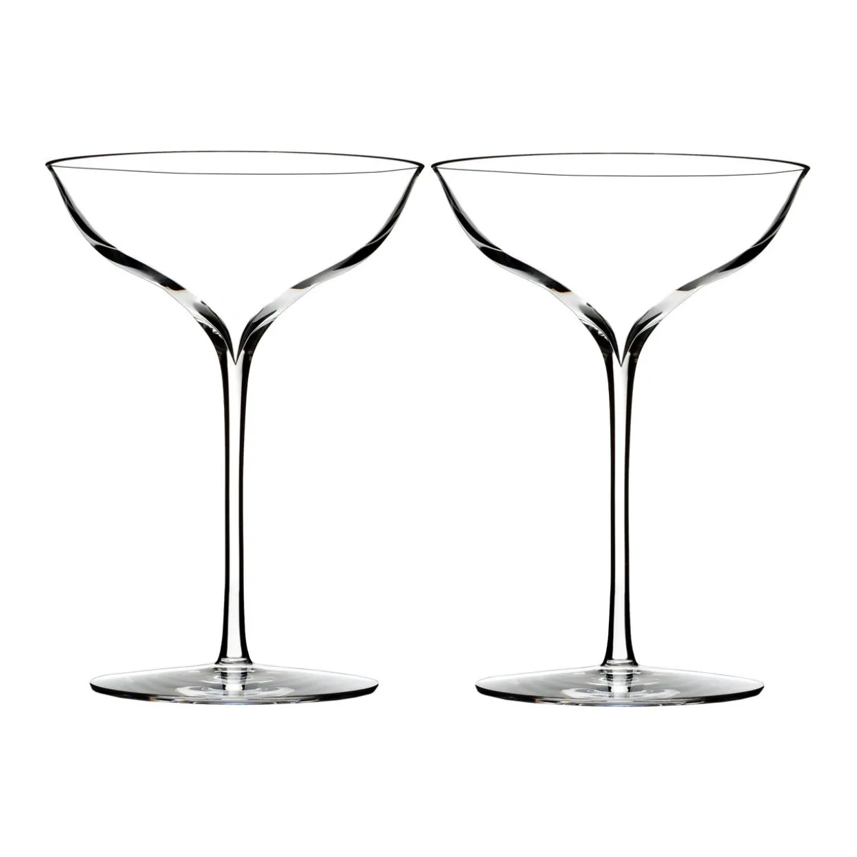Set of Two Elegance Champagne Belle Coupe