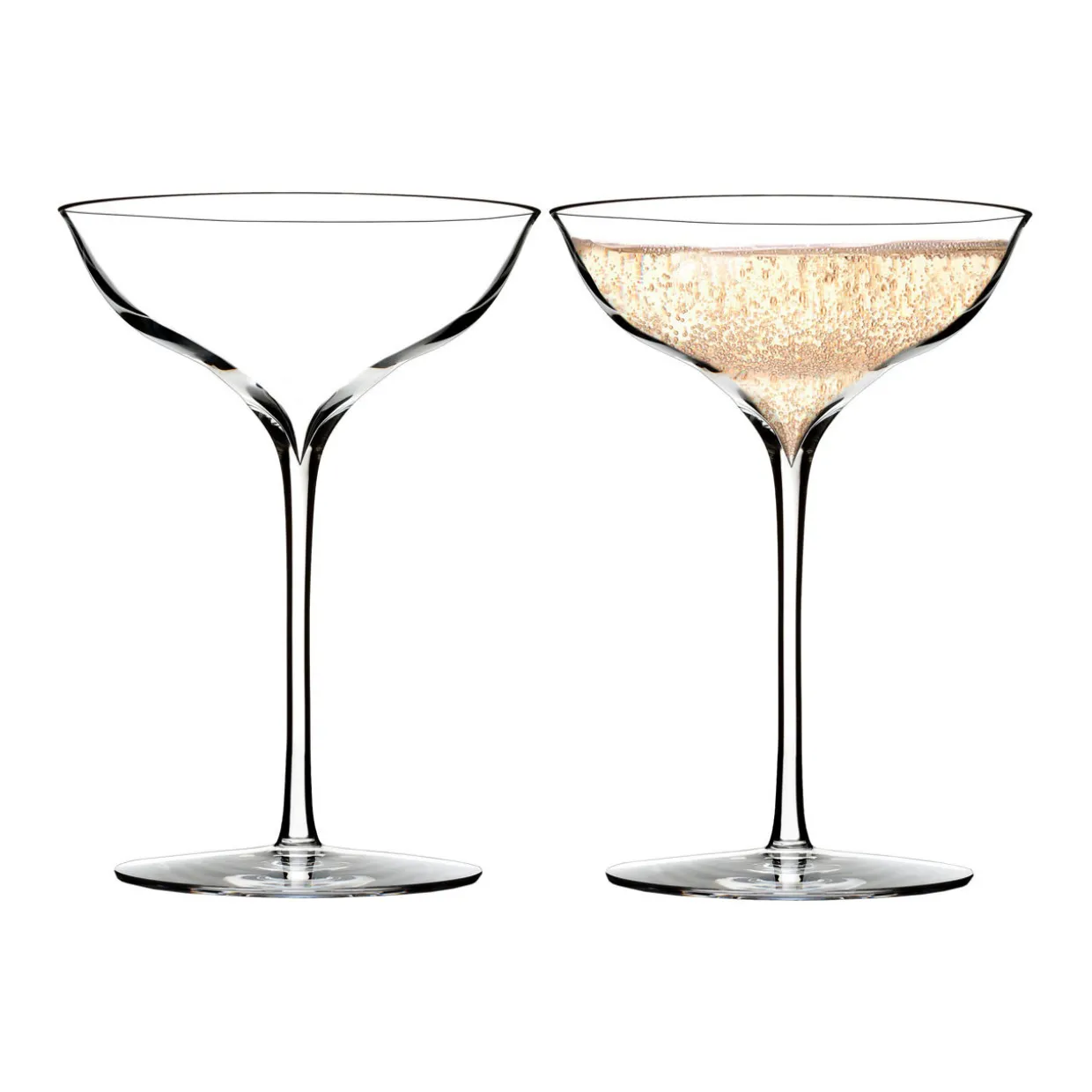 Set of Two Elegance Champagne Belle Coupe