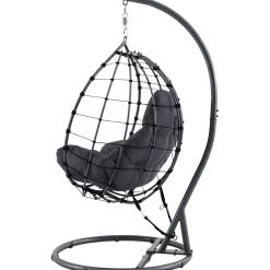 Shelton Garden Hanging Chair Anthracite