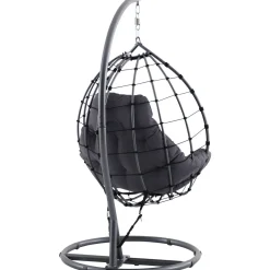 Shelton Garden Hanging Chair Anthracite
