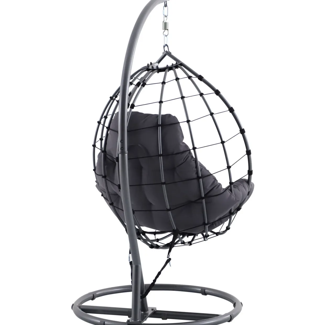 Shelton Garden Hanging Chair Anthracite