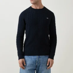 Shield Cable Knit Sweater