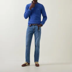 Shield Logo Cable Knit Sweater