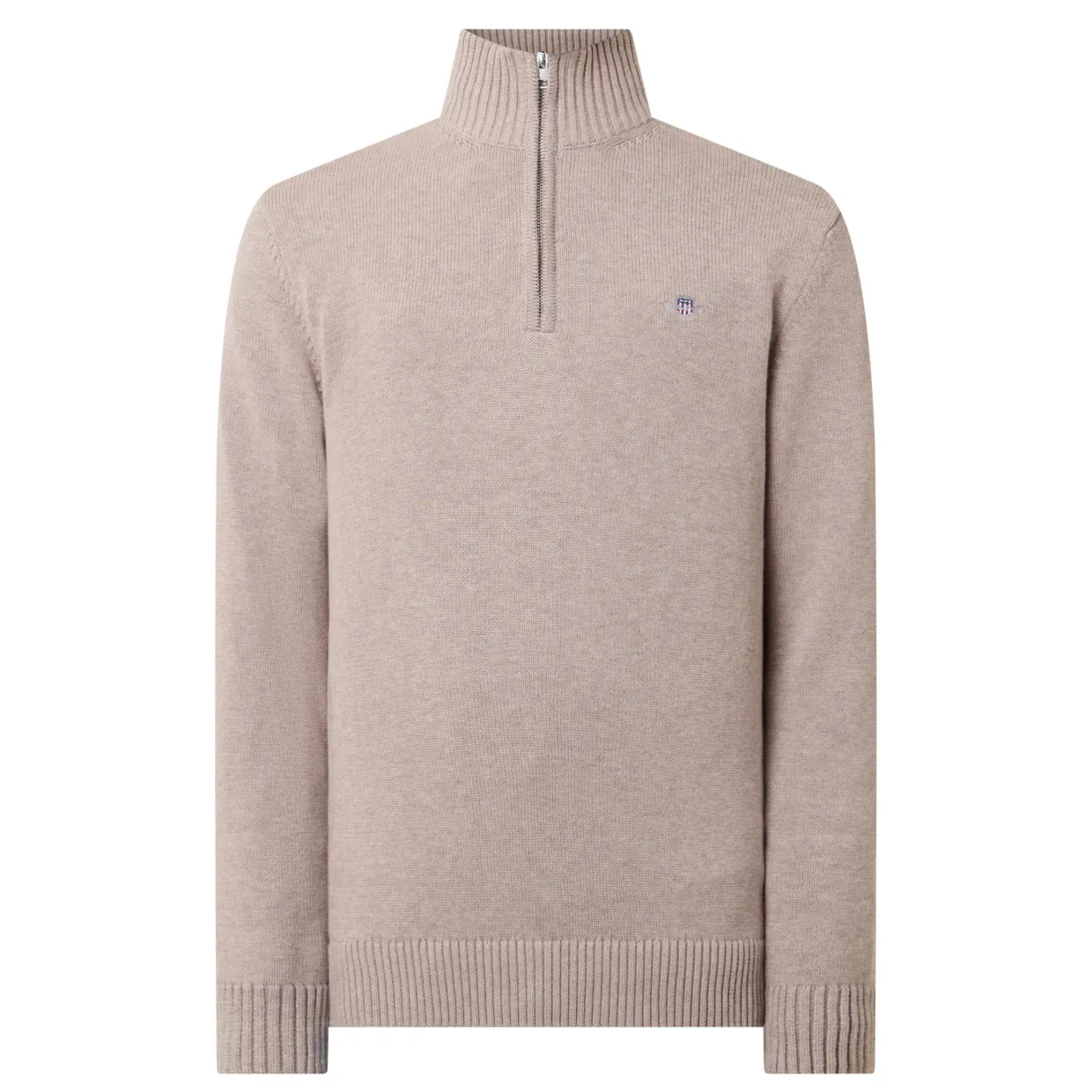 Shield Logo Half-Zip Sweater