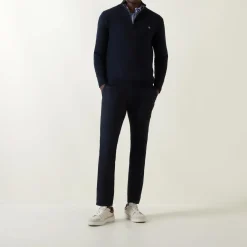 Shield Logo Half-Zip Sweater