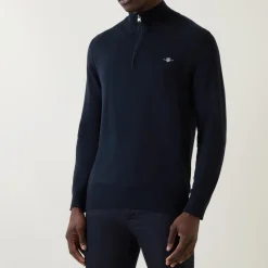 Shield Logo Half-Zip Sweater