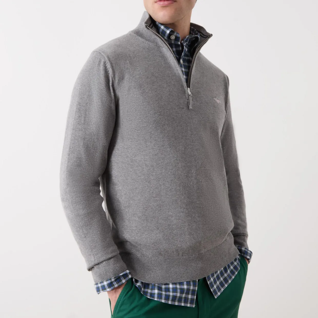 Shield Logo Half-Zip Sweater