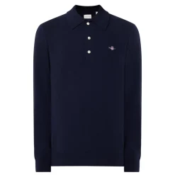 Shield Logo Knitted Polo Shirt