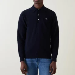 Shield Logo Knitted Polo Shirt