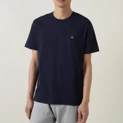 Shield Logo Round Neck T Shirt