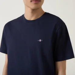 Shield Logo Round Neck T Shirt