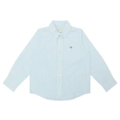 Shield Logo Striped Oxford Shirt