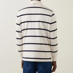 Shield Logo Striped Rugby Sweatshirt