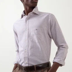 Shield Logo Striped Shirt
