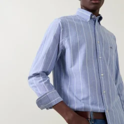 Shield Logo Striped Shirt