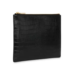 Shiny Croc Medium Clutch