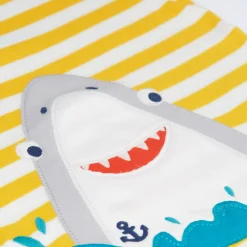 Sid Striped Shark Applique T-Shirt