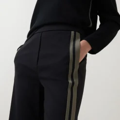 Side Stripe Wide Leg Trousers