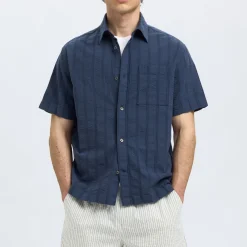 Silas Seersucker Striped Shirt