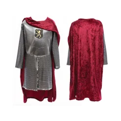 Silver Knight with Cape Two-Piece Set