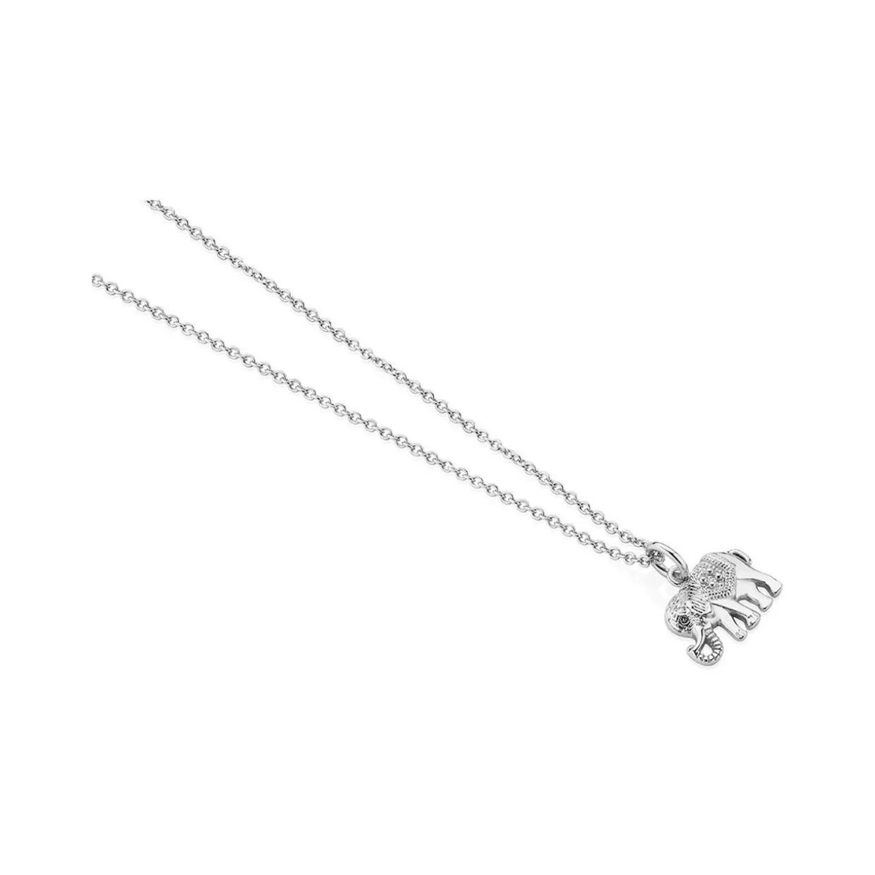 Silver Plated Elephant Pendant Necklace