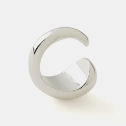 Silver-Tone Teardrop Ring