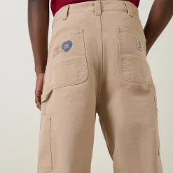 Single Knee Graphic Trousers