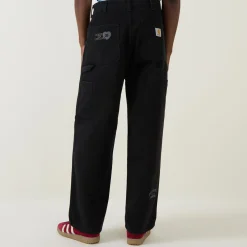 Single Knee Graphic Trousers