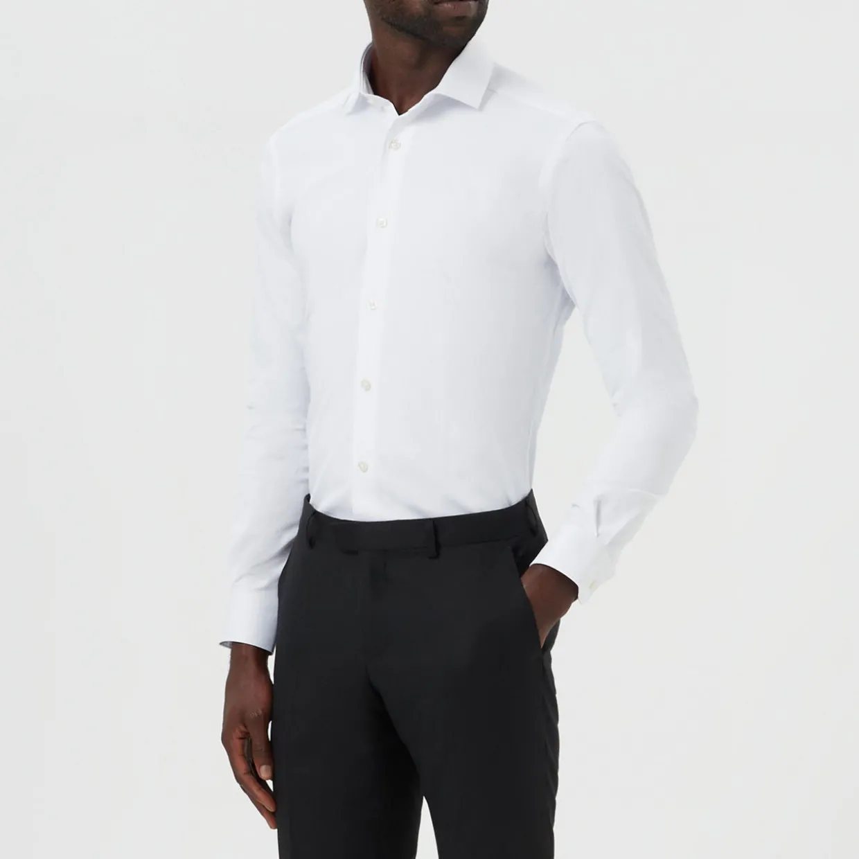 Slim Fit Cotton-Blend Stretch Shirt