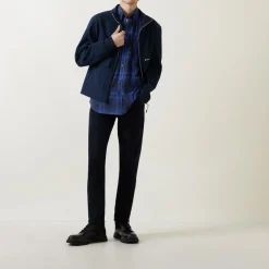 Slimmy Luxe Performance Tapered-Leg Jeans
