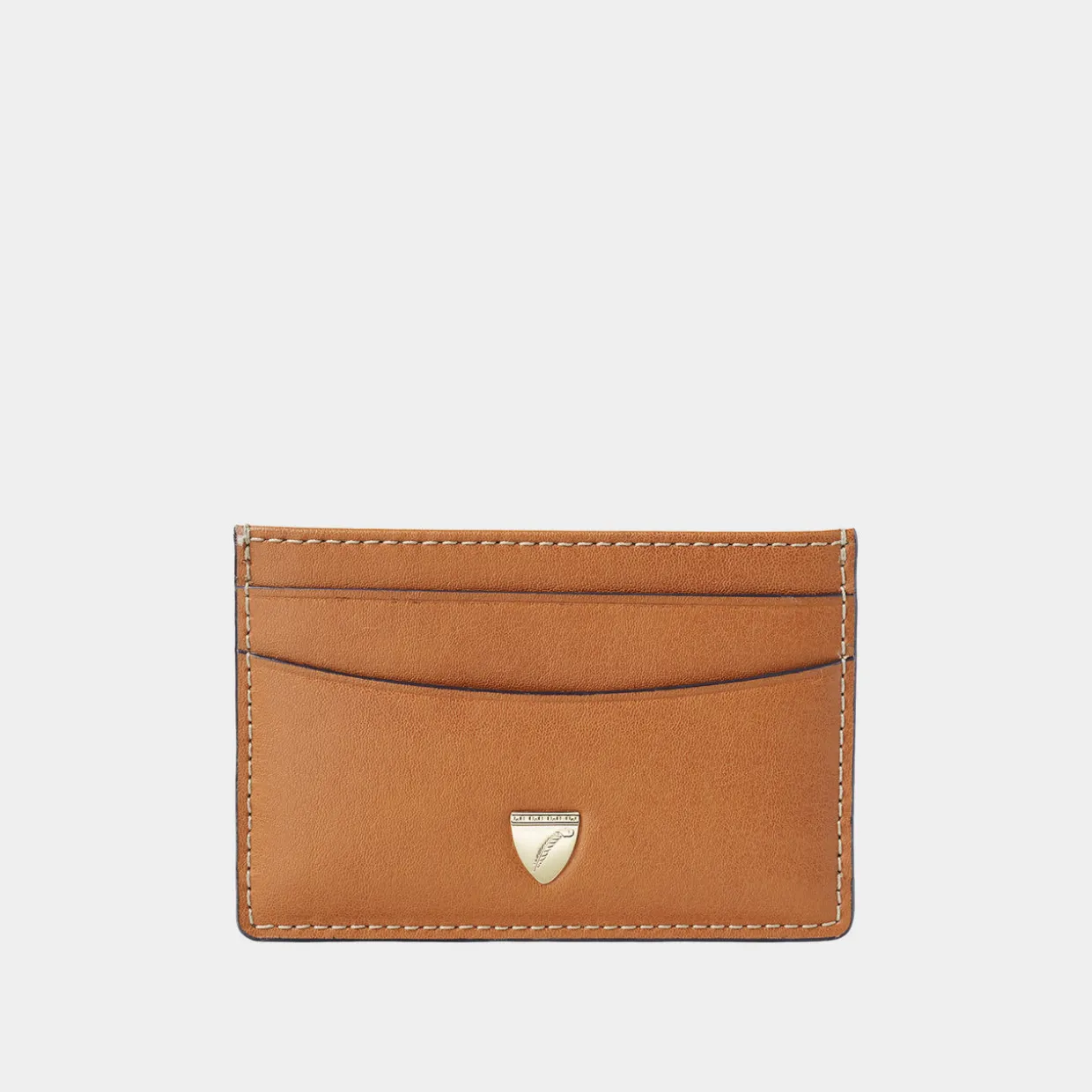 Smooth Shield Logo Leather Cardholder