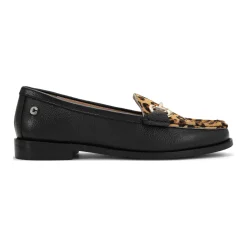 Snap Leopard Loafers