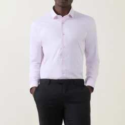 Solid Stretch Single-Cuff Shirt