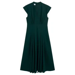 Sophie Pintuck Flared Dress