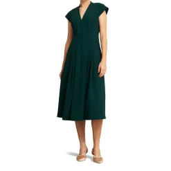 Sophie Pintuck Flared Dress