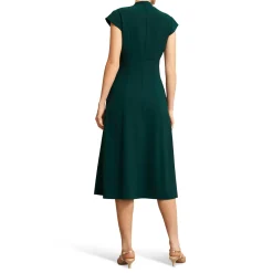 Sophie Pintuck Flared Dress