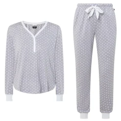 Spade Print Henley Pyjama Set