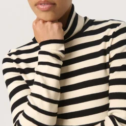 Spina Striped Turtleneck Sweater