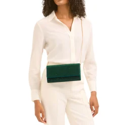 Spiral Embellished Clutch