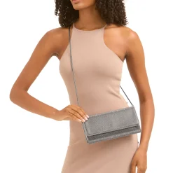 Spiral Embellished Clutch