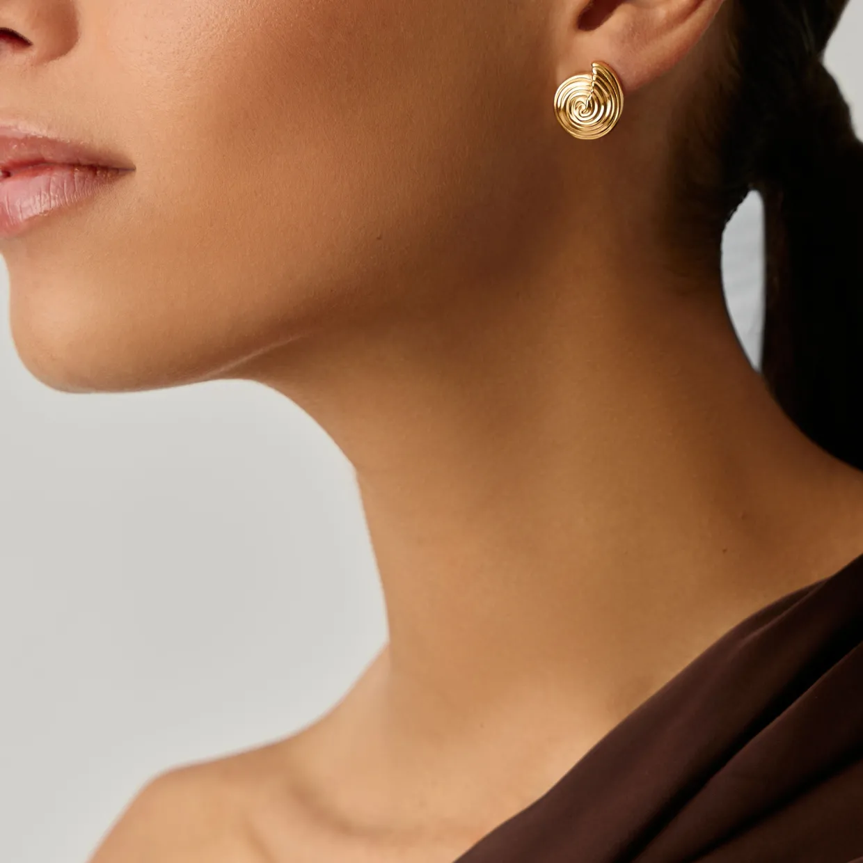 Spiral Small Stud Earrings