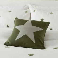 Star Cushion Green