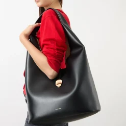 Stone Lock Slouchy Hobo Bag