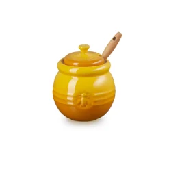 Stoneware Honey Pot and Dipper
