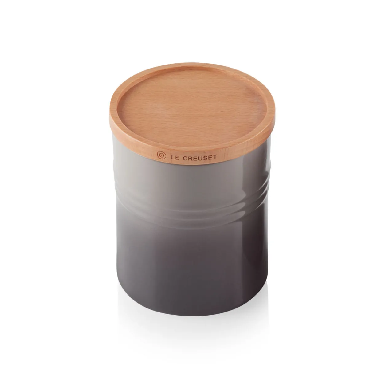Stoneware Medium Storage Jar With Wooden Lid