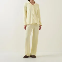 Stretch Rib Long Pyjama Set