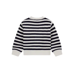 Striped Heart Logo Cardigan