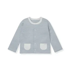 Striped Logo Pocket Cardigan